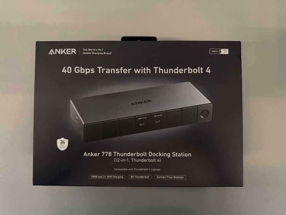ANKER 778 THUNDERBOLT docking station (12-IN-1, THUNDERBOLT 4)