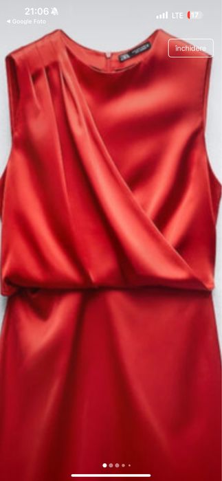 Rochie zara L satin midi