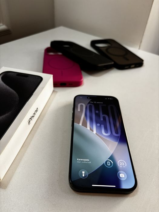 iPhone 15 Pro. 128 GB. Black Titanium.