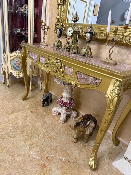 Consola cu oglinda / vitrina / masa stil baroc venetian