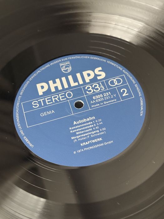 1974 Kraftwerk Autobahn vinyl vinil disc rock pop prima presa