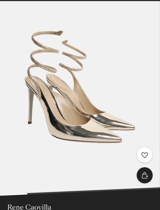 Обувки златни Rene Caviolla