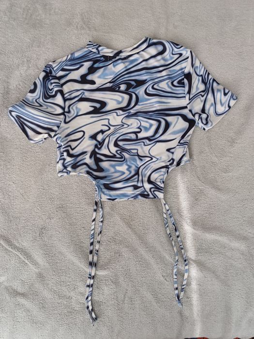 Дамска блуза с къс ръкав