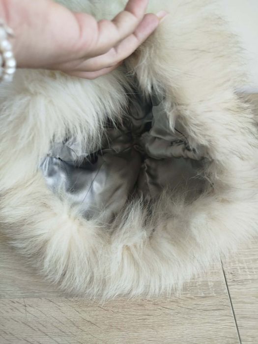 Căciulă de lux damă din blană naturală Vulpe Polară și Nurcă – NOUĂ, la comandă