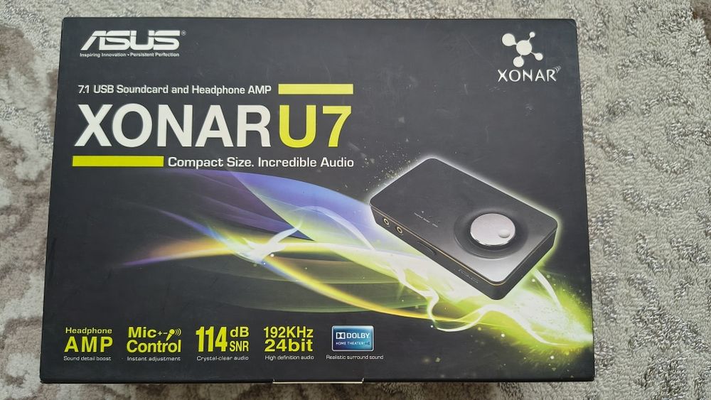 Placă de sunet externă ASUS Xonar U7 USB