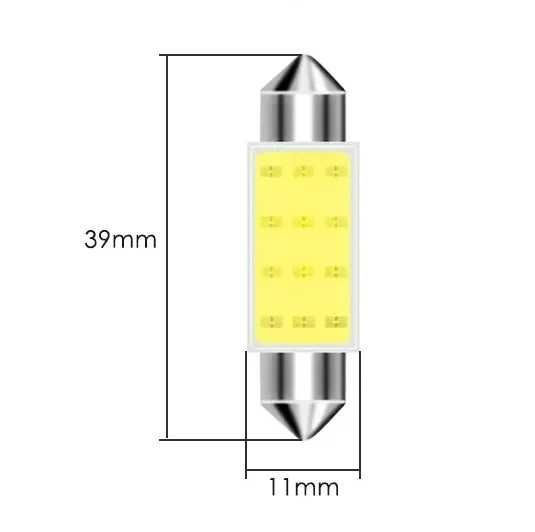 Bec interor auto, lampa de citt,set  C5W 12v LED - Transport gratuit