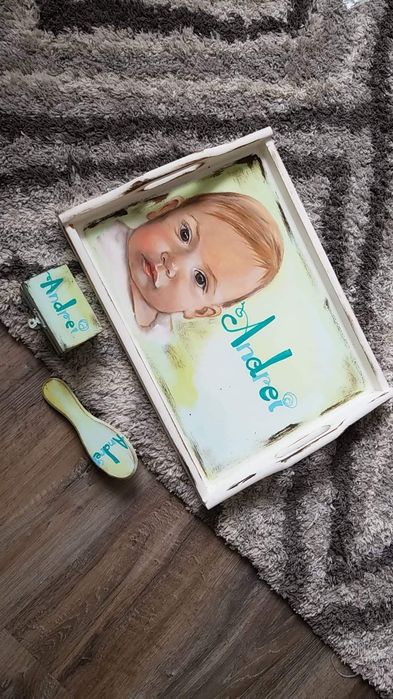 Tavita portret pictata manual