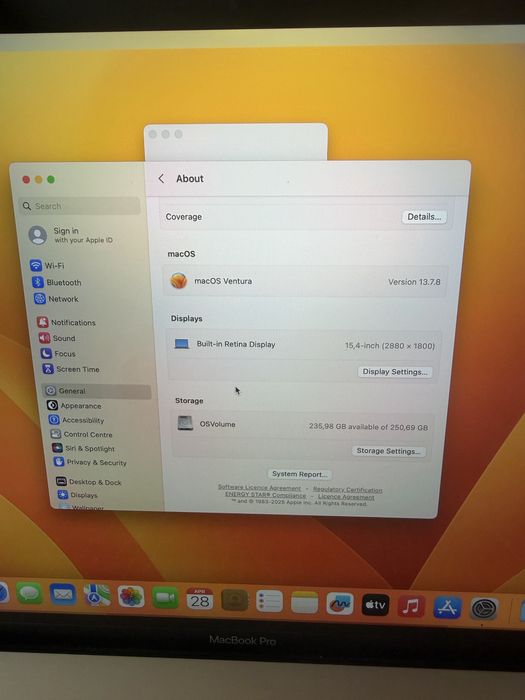 Macbook Pro 2017, 15”