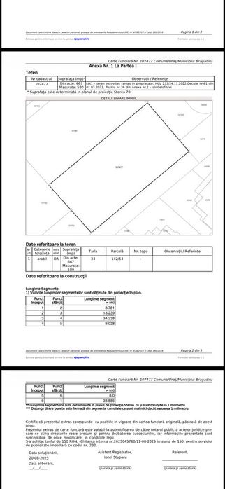 Teren Bragadiru strada asfaltată