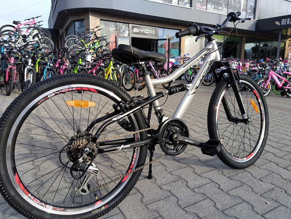BYOX Велосипед 24" ADVENTURA сив