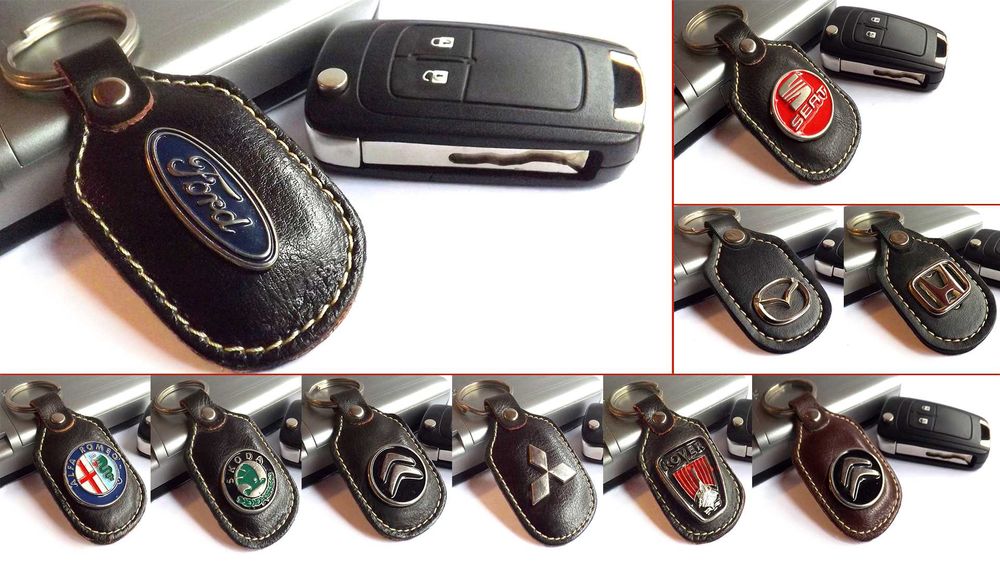 Автомобилни кожени ключодържатели за Volkswagen Skoda Seat Suzuki и др