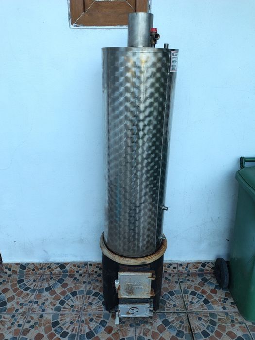 Vand boiler inox pe lemne
