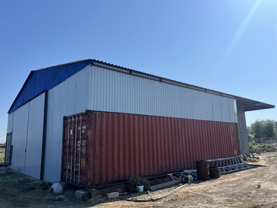 Ангар с кран балкой