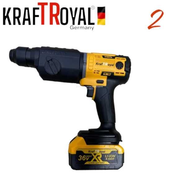 Универсален Инструмент 5 Сменяеми Глави KRAFTROYAL 36V 2х Батерии 5в1