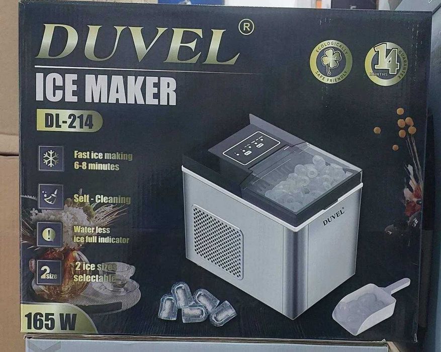 Ледогенератор DUVEL DL-214, 1 год гарантии, доставка бесплатно.