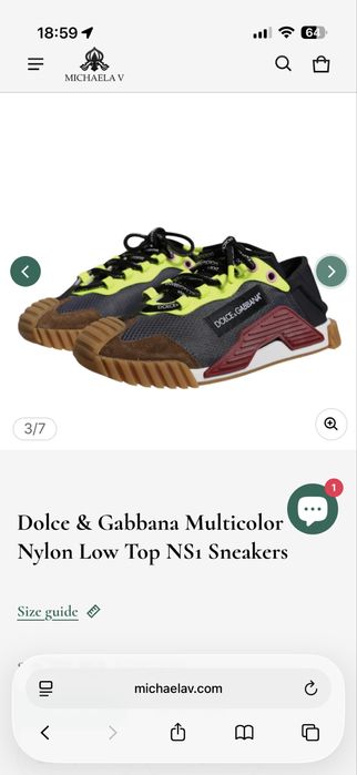 Кроссовки Dolce Gabbana. Кеды. Обувь.