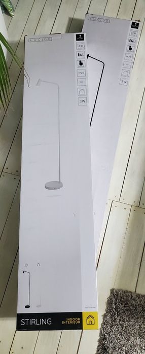 Lampadar LUCIDE STIRLING metal,alb,negru,nou!