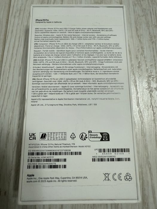 iPhone 15 Pro , 1TB ,Natural Titanium , impecabil