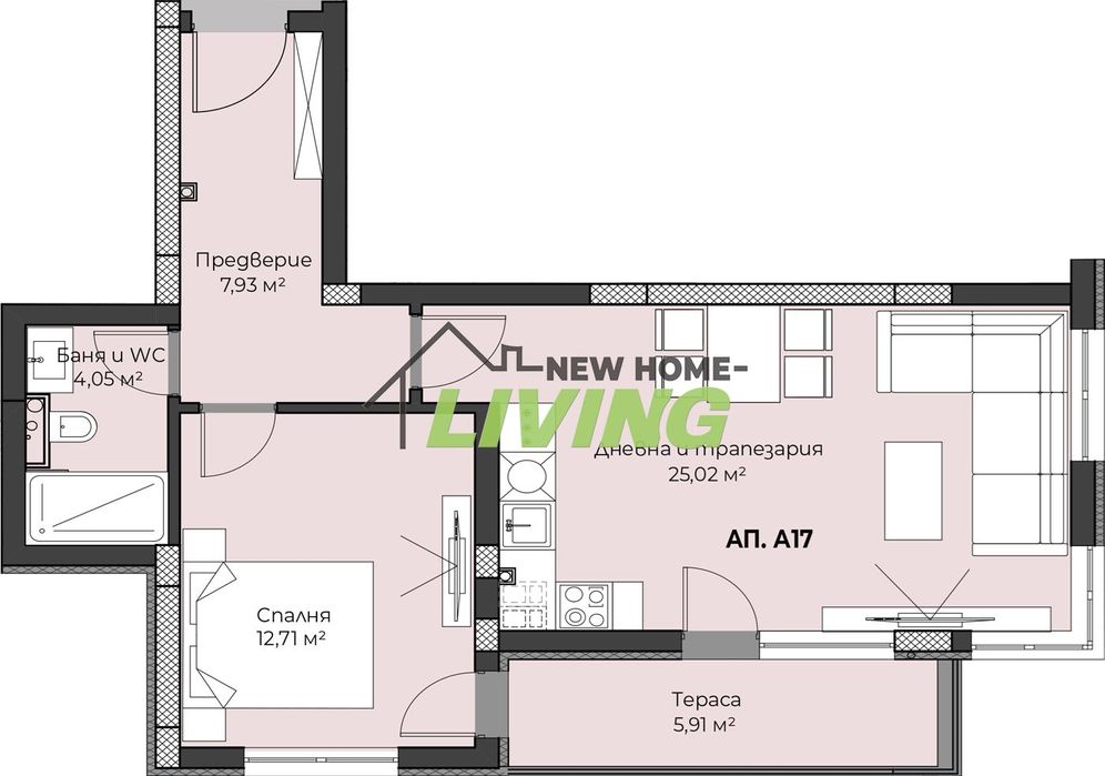Продава се Двустаен апартамент в Пловдив, Христо Смирненски - 82 кв.м за 863 €/кв.м - Снимка #1
