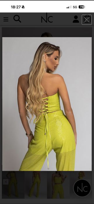 Страхотен луксозен сет Nikole Collection с пайети