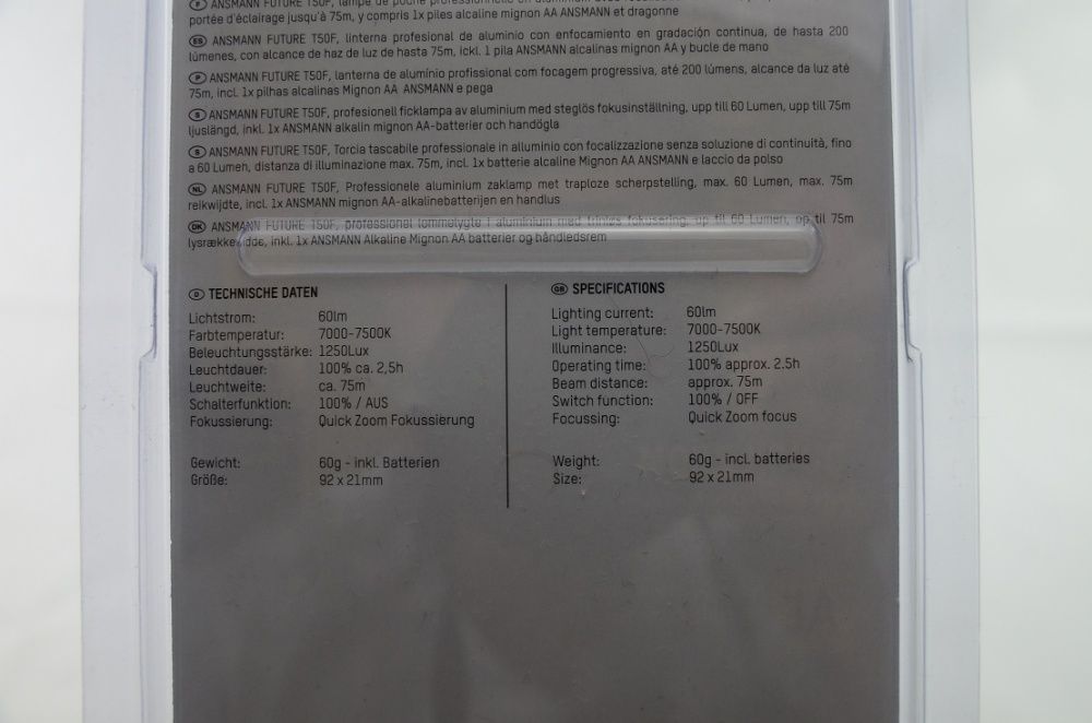 фенер, фенери 2 модела, Германия, 2 модела, 60 lm