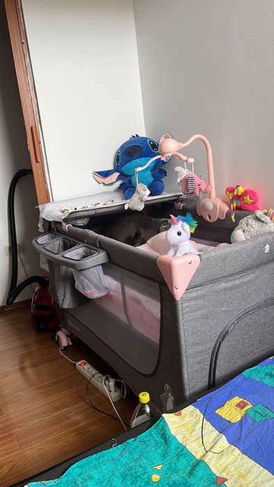 Pătuț pliabil pentru bebeluși cu accesorii