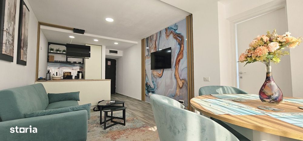 Sea View Olimp, Apartament 3 camere mobilat, vedere la mare