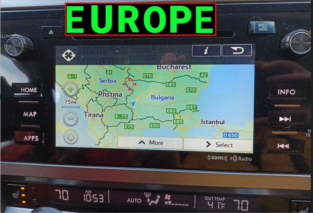 SD карта, Carplay навигация VW Ford Рено Skoda Mazda Ауди Нисан Сузуки Порше Сеат Мицубиши Субару Киа Хюндай