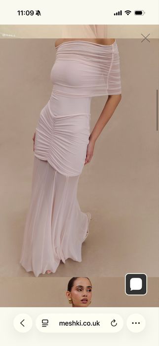 Maxi Рокля Meshki цвят Pale Pink