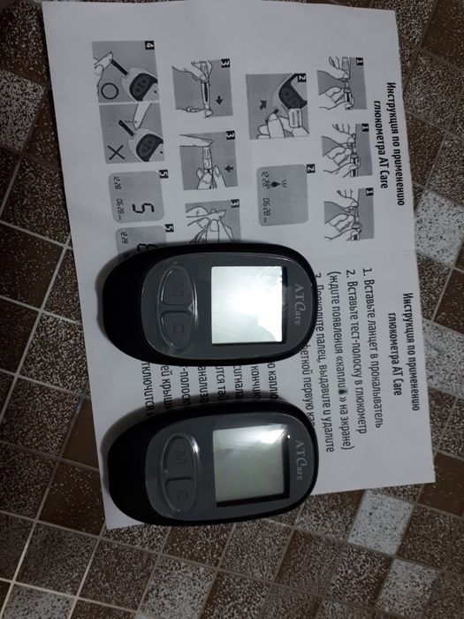 Глюкометр АTCare новые!Для измерения уровень сахара в крови.