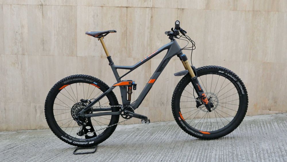 Cube Stereo 140 TM, 27.5, карбон, 13 кг., FOX Factory Kashima 150/140 ход, BOOST, SRAM GX Eagle, Sram Code R