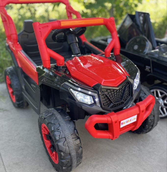 Masinuta electrica pentru copii Nichiduta Off Road Red cu telecomanda 2.4G,acumulator 12V4.5Ah,2 motoarex35w, lumini led roti robuste