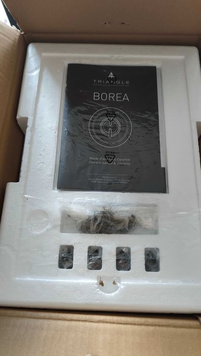 Triangle Borea BR08 – тонколони, бели, като нови, гаранция до 02.2028