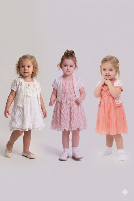 Сарафан с накидкой (3 расцветки)(приблизительно на 3-5 лет)