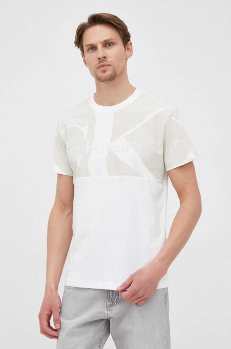 Calvin Klein blown up t shirt мъжка тениска размер S