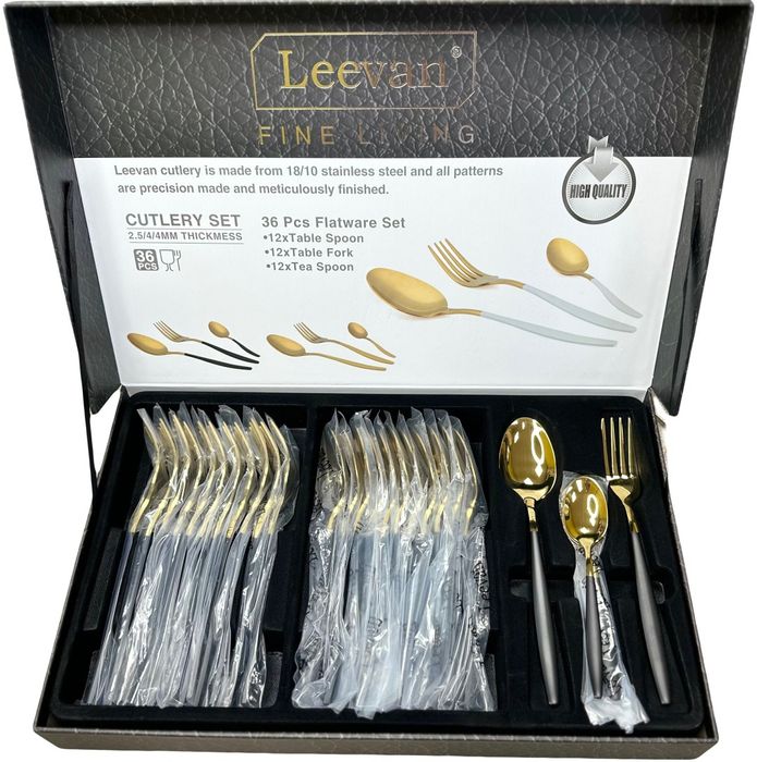 Набор столовых приборов Leevan 36шт