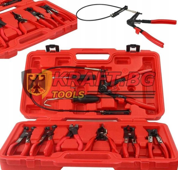 Комплект клещи за скоби за водни съединения