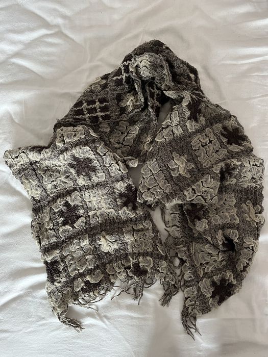 Шал с релефна плетка