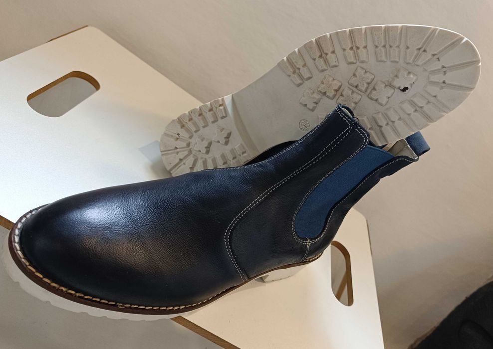 Ghete chelsea plain toe Lavoratione Artigianale NOI piele naturala