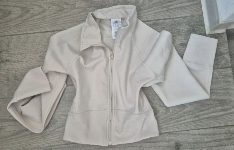 Jachetă Adidas pentru Femei – Running/Gym, crem, mărimea S