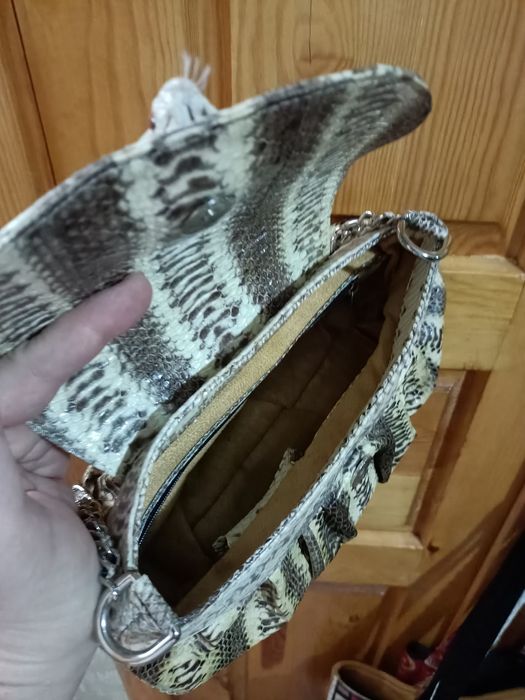 Сумка из натуральной кожи питона