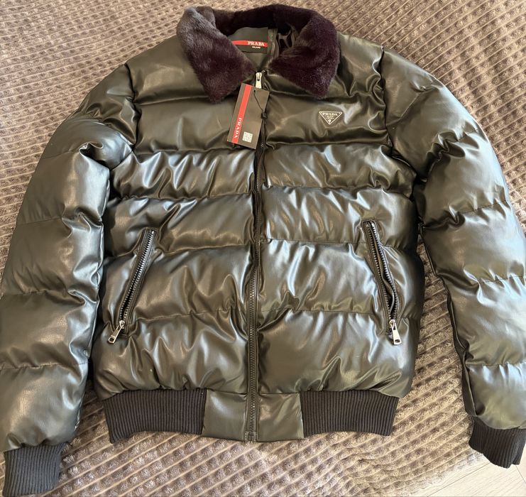 Зимно кожено яке Prada