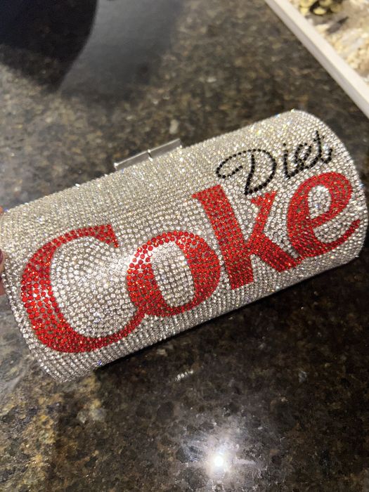 Чанта клъч Diet Coke с камъчета