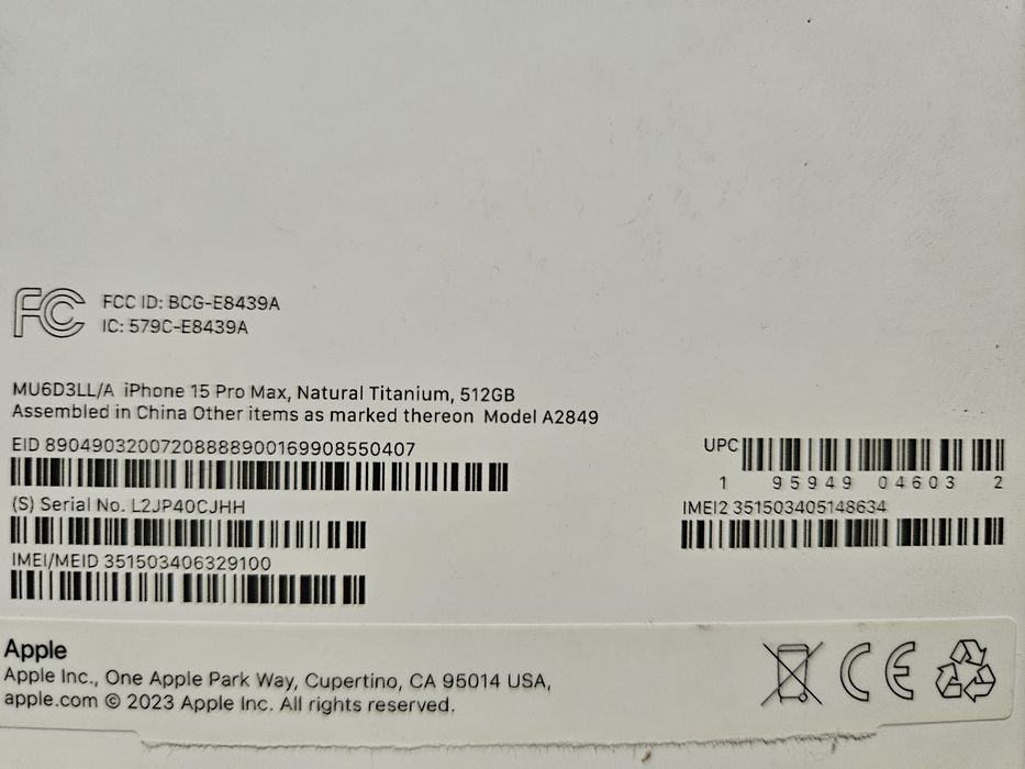 iPhone 15 Pro Max, 512GB, Natural Titanium