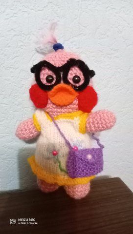 Продам вязаные цветы в горшочке