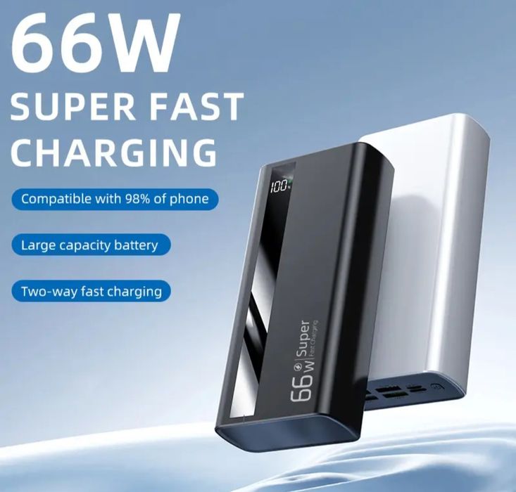 60000 mAh- Baterie externa super rapidă pentru Apple,Android...