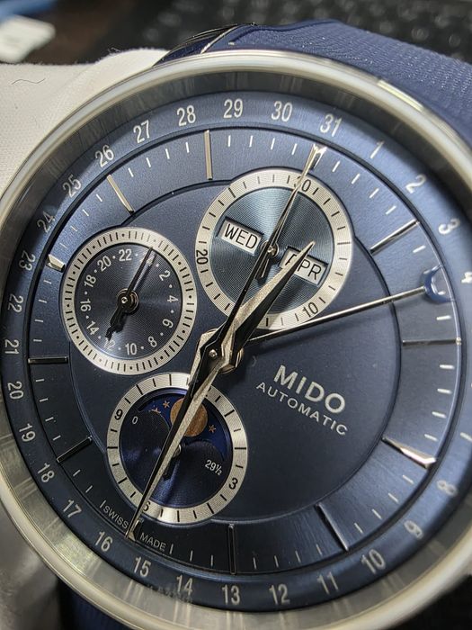 Vând MIDO Baroncelli, Automatic, cronograf, moonphase, triple calendar