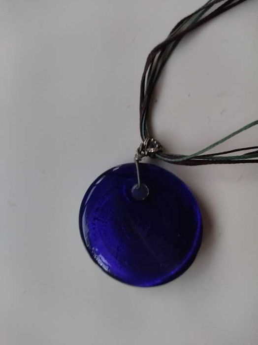 Дамско колие, ръчно изработено цветно стъкло