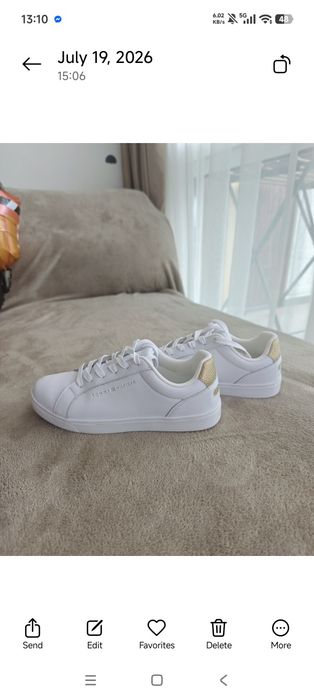 Бели кецове Tommy Hilfiger