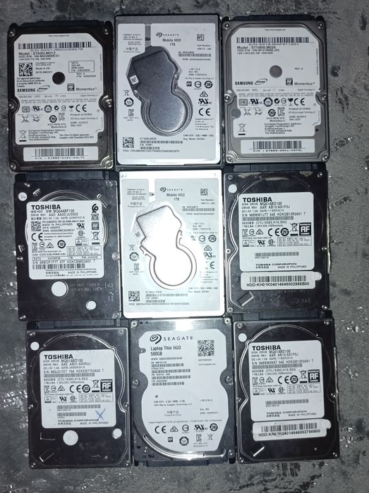 Жёсткие диски для ноутбуков